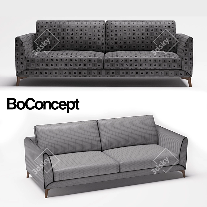 BoConcept Fargo Sofa | Stylish and Modern 3D model image 2