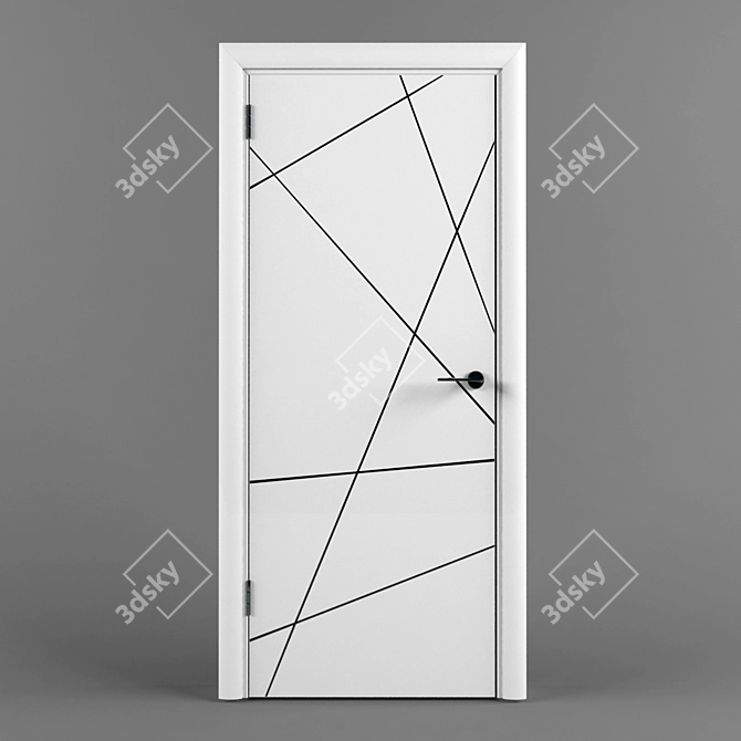 Modern Entryway Door: Door 66 3D model image 1