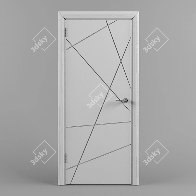 Modern Entryway Door: Door 66 3D model image 2