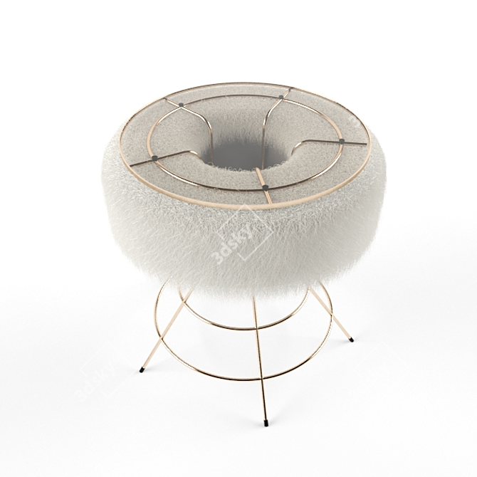 Fuzzy Glam Small Table 3D model image 1