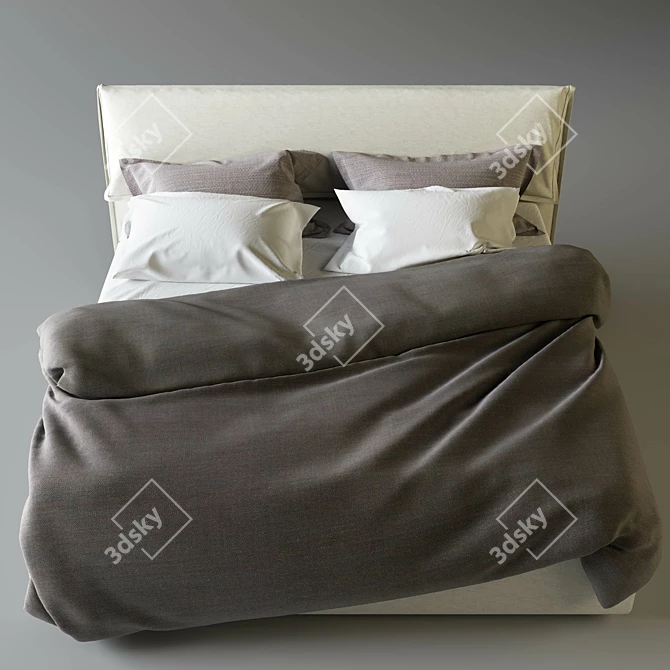 Dorelan Hollis Bed - Elegant and Stylish 3D model image 2