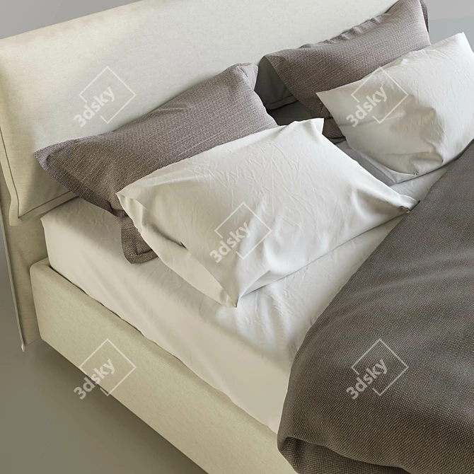 Dorelan Hollis Bed - Elegant and Stylish 3D model image 3