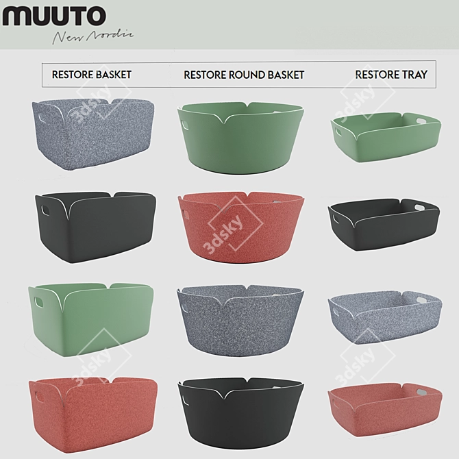 Muuto Packshot: Stylish Storage Solutions 3D model image 2