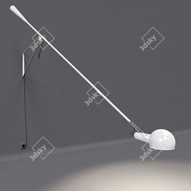 FLOS 265 Wall Lamp: Italian Design, Dual Color Options 3D model image 2