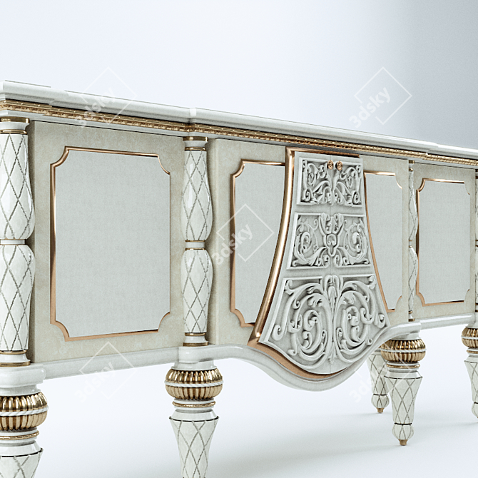 Elegant Turri Bovary Dresser 3D model image 2