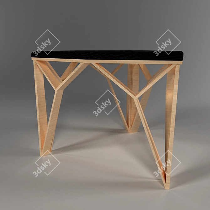 Hi-Tech Symmetrical Stool - 67cm x 55cm 3D model image 1