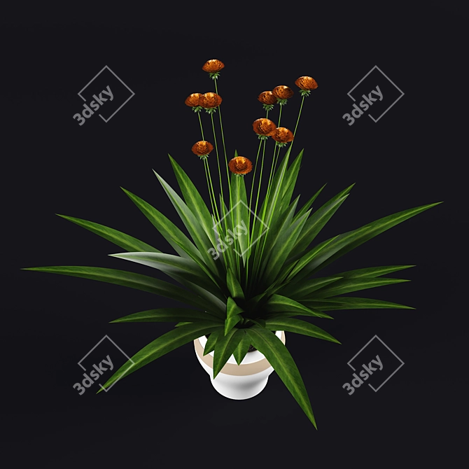 Elegant Green Oasis: PLANT 01 3D model image 2