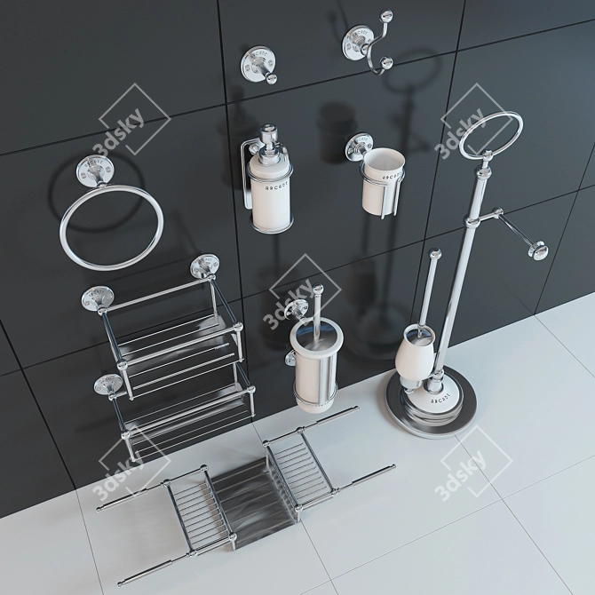 Elegant Arcade Sink Set 3D model image 2