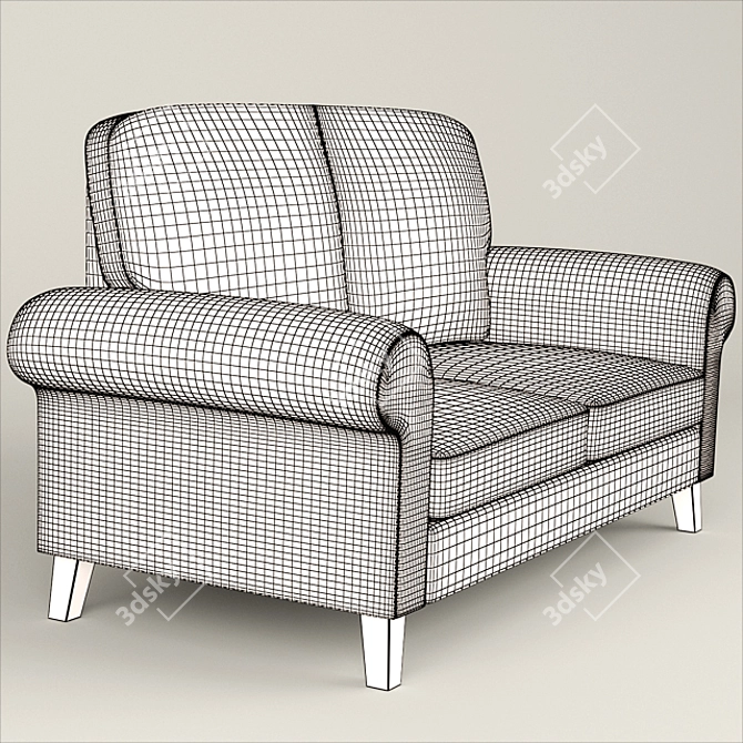 Cozy Ustad Sofa 3D model image 2