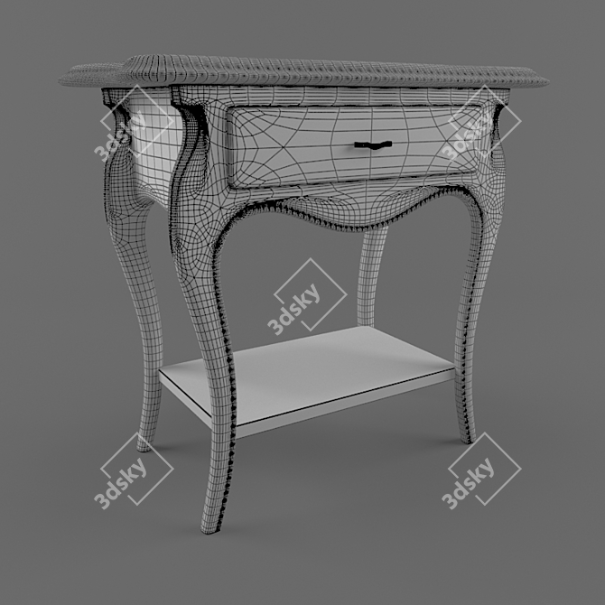 Title: Modern Minimalist Coffee Table 3D model image 3