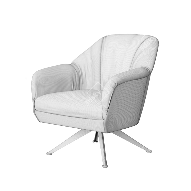 Luxury Gherardo Felloni Armchair 3D model image 3