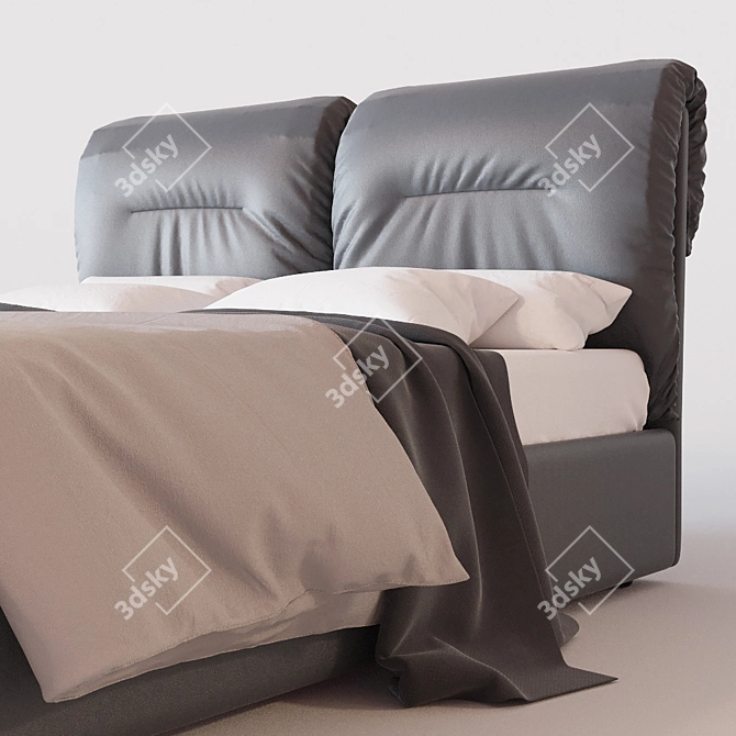 Russian-made Sonberry Etnica Bed 3D model image 2