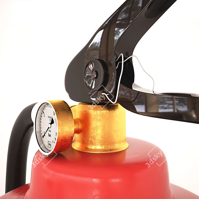 Sleek Fire Suppressant 3D model image 3