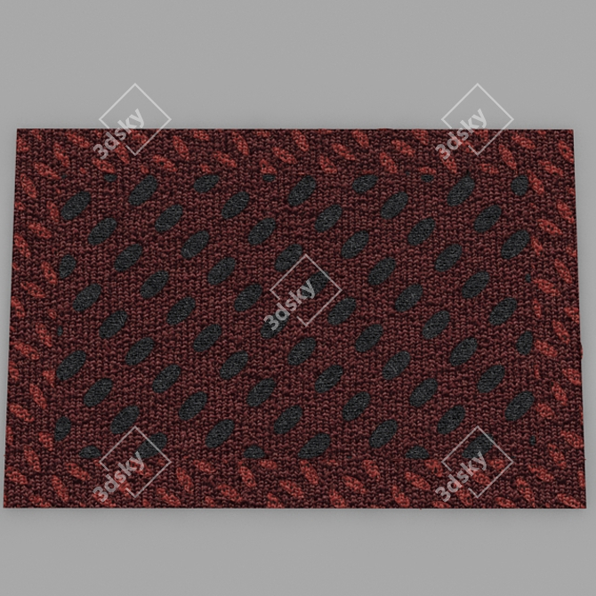 Cozy Blue Rug | Soft and Stylish Home Decor 3D model image 1