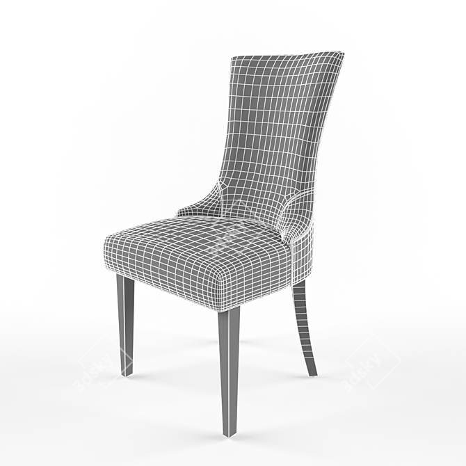 Elegant Charles Chair: London's Finest 3D model image 3