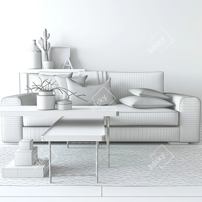 Ellos Home Living Set 3D model image 3