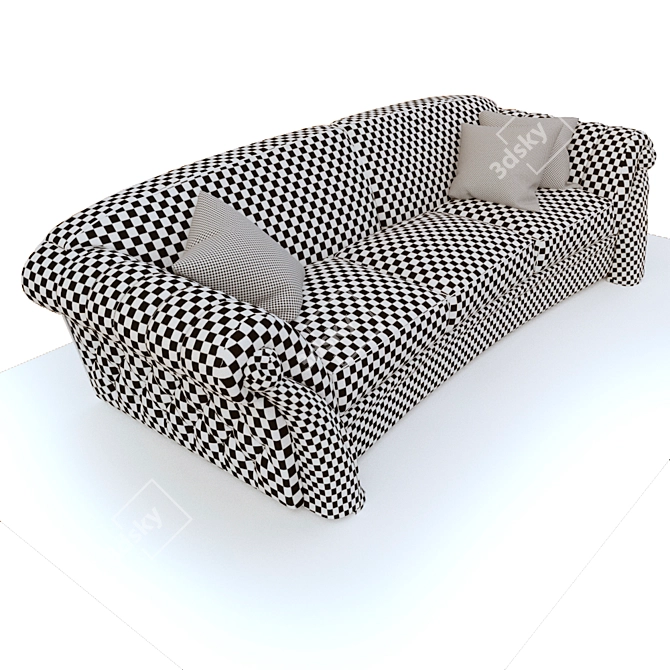 Silver Fox Classic Sofa 3D model image 3