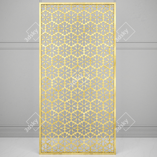 Golden Gate Decorative Grille Panel 3D model image 1