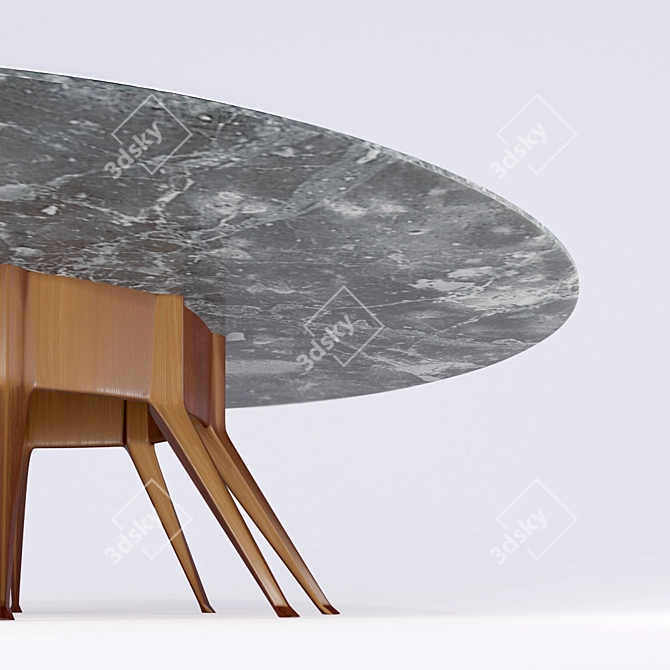 GUGLIELMO ULRICH Mid-Century Modern Table 3D model image 2