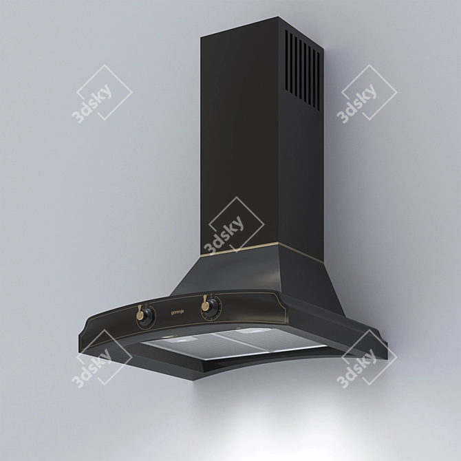 Gorenje Classic DK63MCLI: Stylish Extractor Hood 3D model image 3