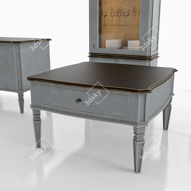 Vintage Transilvania Furniture Collection 3D model image 3