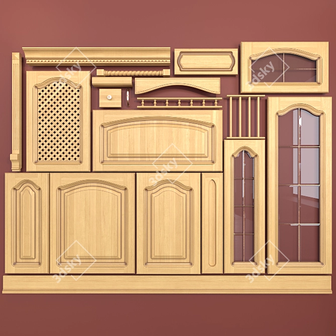 Colosseum Russta Classic: Timeless Elegance for Your Kitchen 3D model image 2