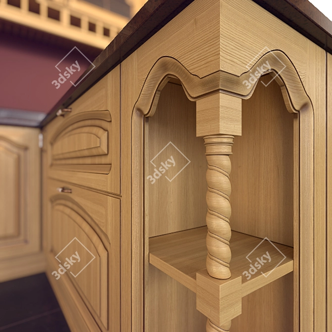 Colosseum Russta Classic: Timeless Elegance for Your Kitchen 3D model image 3