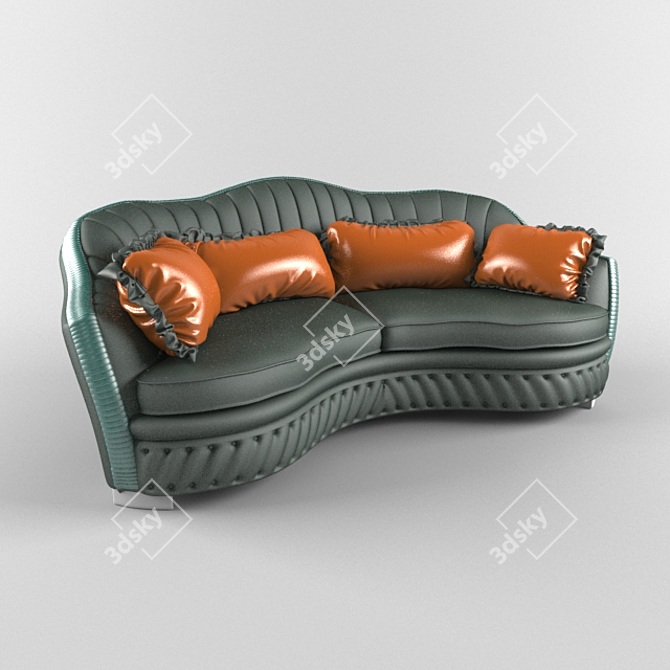 Zanaboni Chester Seating: Timeless Elegance 3D model image 1