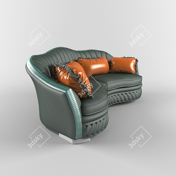 Zanaboni Chester Seating: Timeless Elegance 3D model image 2