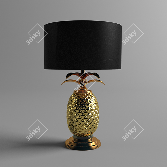 Shimmering Pineapple Lamp 3D model image 1