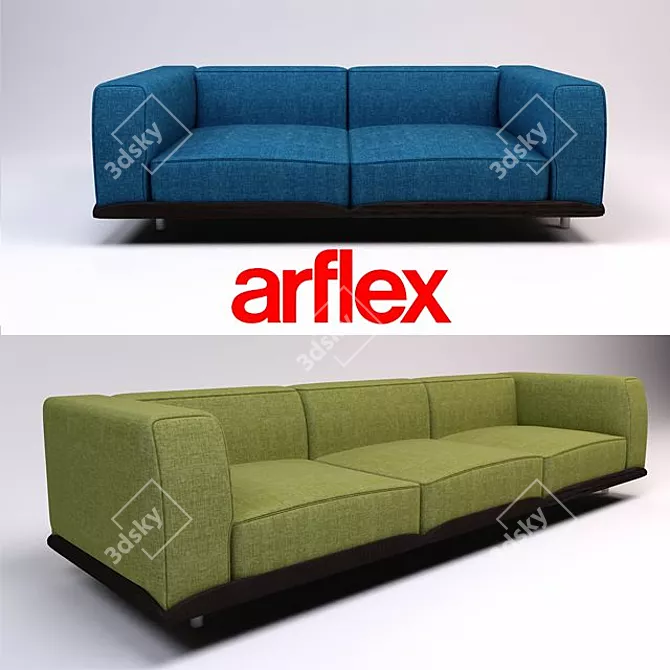 Modern and Stylish Arflex CLAUDINE MEDIUM Sofas 3D model image 1