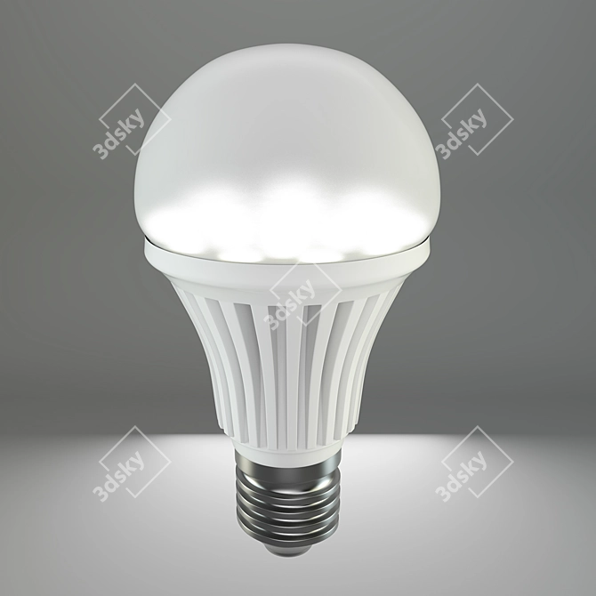 Modern LED Lamp 3D model image 2