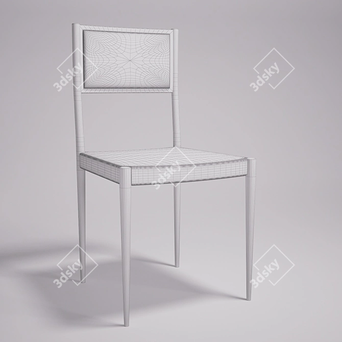 Rare Antique Chair Found at London Sale 3D model image 2