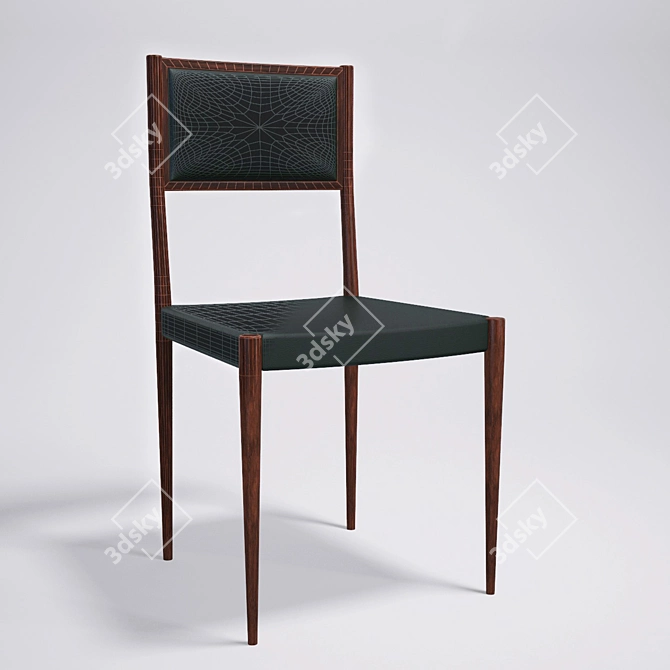 Rare Antique Chair Found at London Sale 3D model image 3