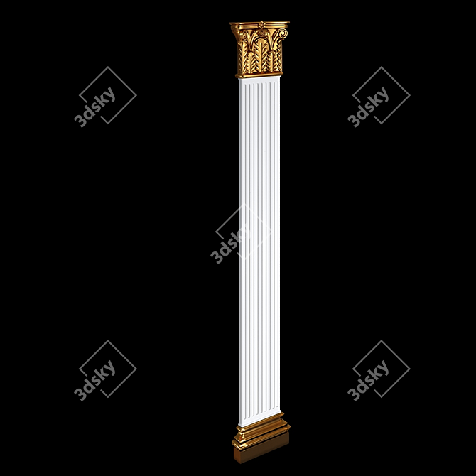 Timeless Elegance: Classic Column 3D model image 2