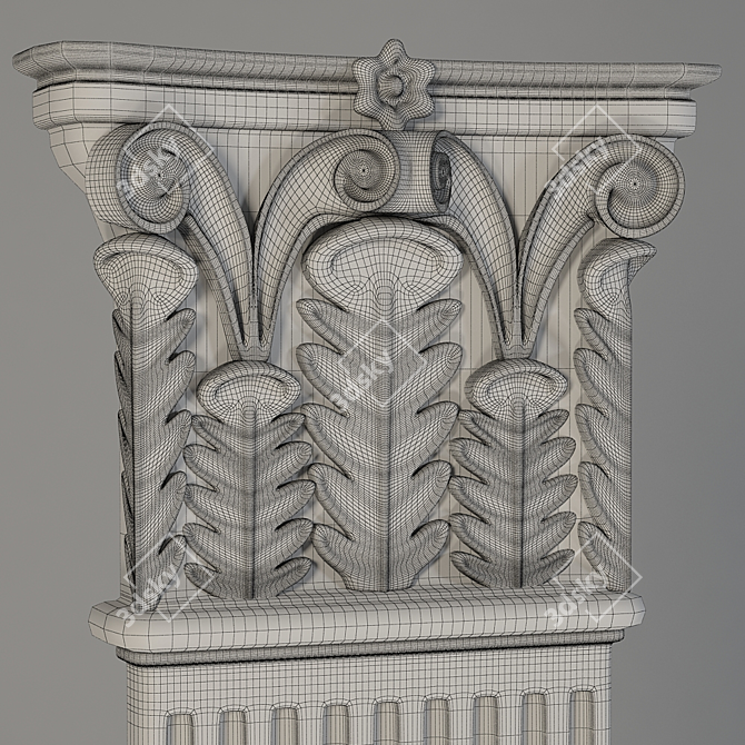 Timeless Elegance: Classic Column 3D model image 3