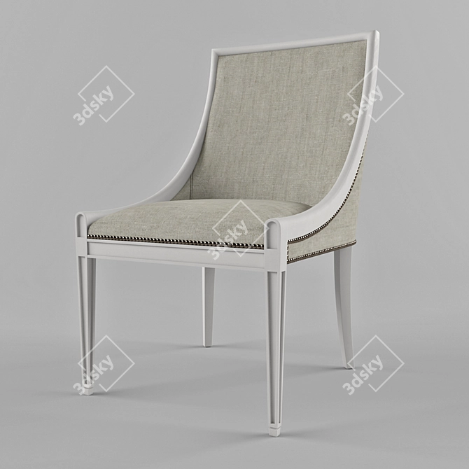 Elegant Stockton Chair 3D model image 1