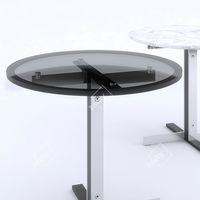 Elegant Minotti Catlin Side Table 3D model image 2