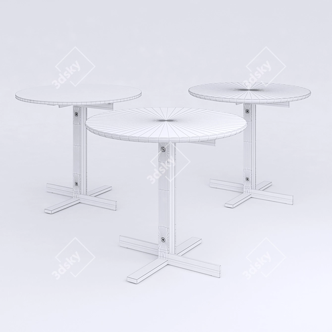 Elegant Minotti Catlin Side Table 3D model image 3