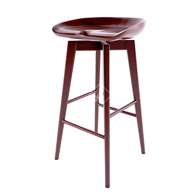 Boraam 29" Bali Swivel Stool 3D model image 1