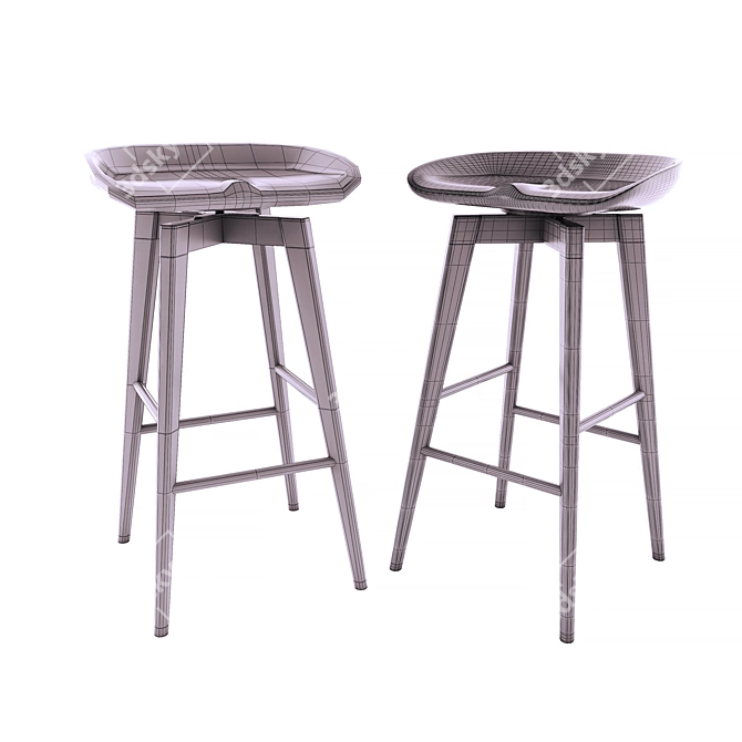 Boraam 29" Bali Swivel Stool 3D model image 3