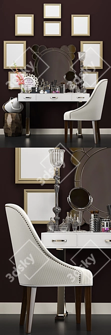 Modern Chic Vanity Set 3D model image 2