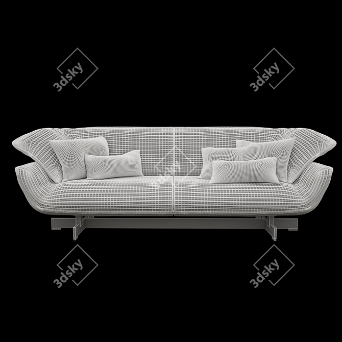 Cassina Modern Sofa: Sleek Design, Perfect Comfort 3D model image 2