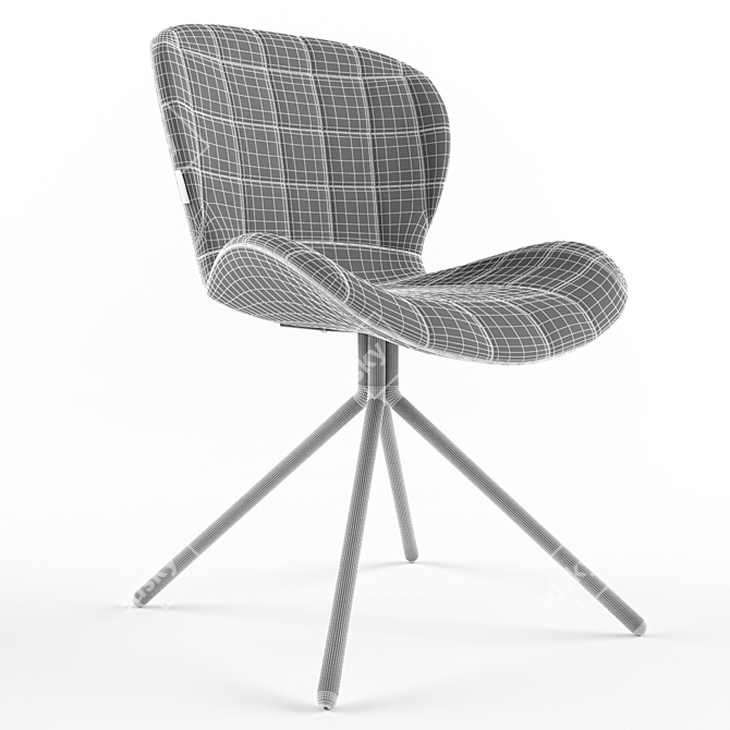 Zuiver OMG Chair: Sleek and Comfortable Seating Solution 3D model image 2