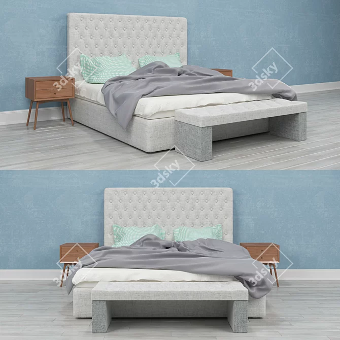 Elevated Comfort Bedroom Set 3D model image 1