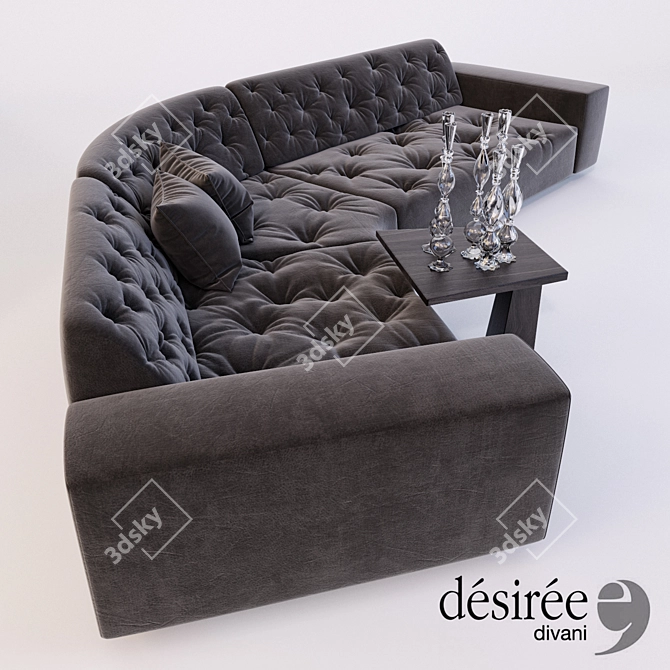 Elegant Modular Sofa CHANCE 3D model image 2