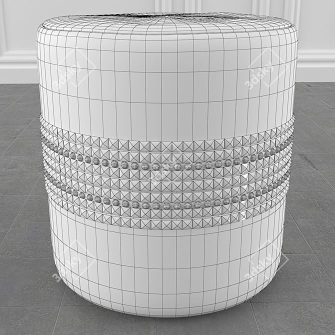 Luxury Lee Broom Salon Ottoman 3D model image 3