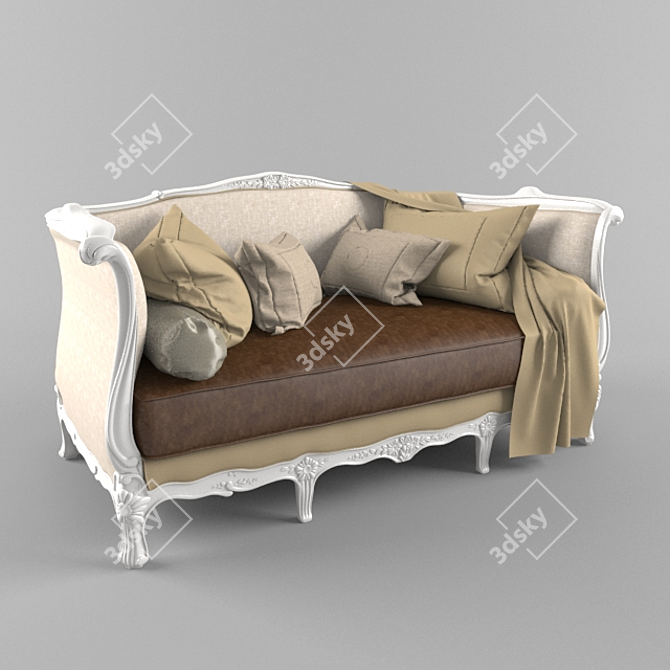 Luxury Comfort: PROVASI Sofa 3D model image 1