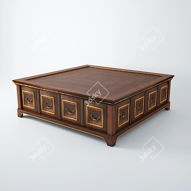 Elegant Excelsior Coffee Table 3D model image 2