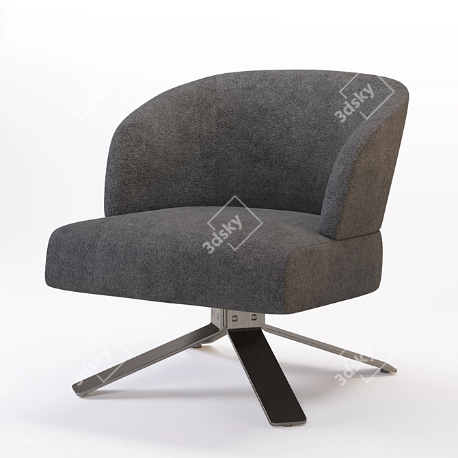 Luxury Minotti Creed Small Armchair 3D model image 1